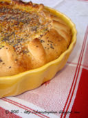 Torta salata con ricotta, prosciutto e funghi