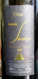 Soave Classico Superiore Contrada Salvarenza Vecchie Vigne 2001 Gini