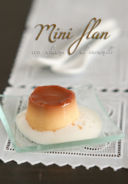 Mini flan con schiuma al caramello