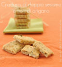 Crackers al doppio sesamo e fiori di origano