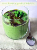 Crema fredda di piselli al balsamico