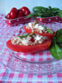 Pomodori ripieni di farro alla caprese