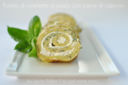 Rotolo di omelette al pesto con cuore di  caprino