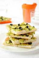 Focaccia con Zucchine e Olive Nere