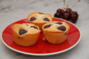 cherry coconut friands