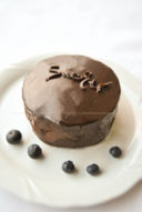 Torta Sacher ai Mirtilli -  Sachertorte with Blueberry Filling