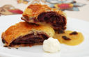 Strudel di cavolo rosso con salsa di mele e panna acida- e le (St)Renne di Carnevale