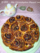 Torta di rose con gocce di cioccolato