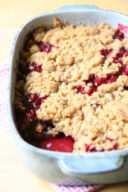 Cherry crumble