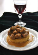 Manzo, Mele e Chips di Patate al Burro Salato