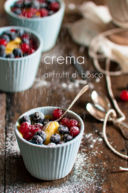 Crema con frutti di bosco–Custard cream with wild berries -