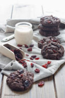 Cookies al cioccolato e mirtilli rossi