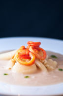 Pasta e fagioli (e calamaretti confit marinati al sumac e zafferano)