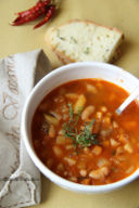 Zuppa di fagioli cannellini e patate