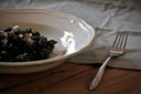 Risotto al nero di seppia e gamberetti