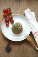 Sformatini rustici di melanzane e pomodorini