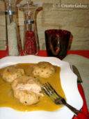 Polpette di salmone con passato di verdure