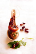 Finger Food: Cucchiaio di Spuma di Fagioli e Gambero