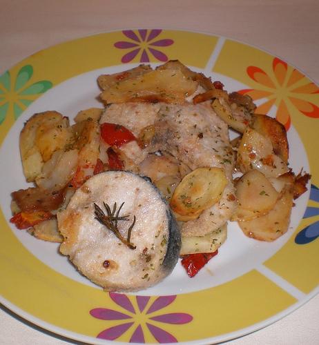 Pesce spada al forno con patate