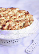 torta di mele con panettone e streussel di mandorle [Flickr]