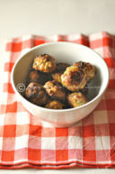 Polpette con radicchio tardivo e pecorino