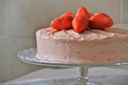 "Strawberry fields" cake