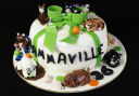 Torta MIAO per degli amici Vegan! 22 gatti, un cane ed un orsetto della luna!