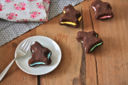 Chocolate whoopie pies a forma di coniglietto.. per Pasqua!