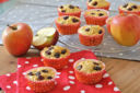 Muffins alle mele e mirtilli rossi