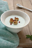Crema di patate allo yogurt e menta