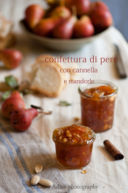 Confettura di pere con cannella e mandorle–Pears jam with cinnamon and almonds