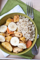 Tajine di pollo e banane