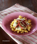 Spatzli alla zucca con gorgonzola e speck