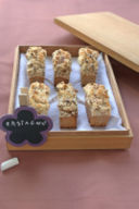 Mini cake con le castagne e crumble