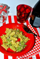 Fusilli con broccoli e salsiccia