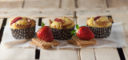Muffin di Primavera alle fragole e dolcetti CioccORO per la colazione di Pasqua