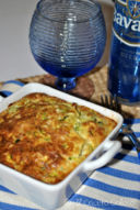 Gratin di zucchine, riso e Cusiè con Pecora e Vacca