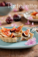 Tartellette al gorgonzola e fichi neri–tartellette with gorgonzola and black figs