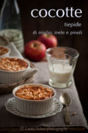 Cocotte tiepide di miglio, mele e pinoli–Warm cocottes with millet, apples and pine nuts