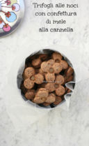 Trifogli alle noci con confettura di mele alla cannella