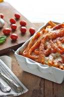 Ziti gratinati al pomodoro e scamorza affumicata