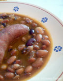 ZUPPA DI FAGIOLI MISTI E SALSICCE