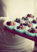 mini cheesecakes variegate ai lamponi [Flickr]