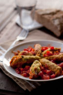 Fiori di zucca ripieni (di carne)