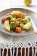 Cavoletti e zucca al miele e limone