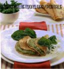 Crepes di castagne con crema verde