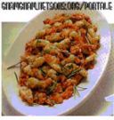 Gnocchi di patate, rucola con salsa di coniglio