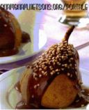 Pere cotte con crema alla nocciola