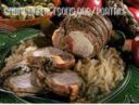 Arrosto di maiale farcito con le olive