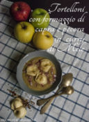 Tortelli di formaggio di capra e pecora in curry di mele per Tutto Mele Cavour